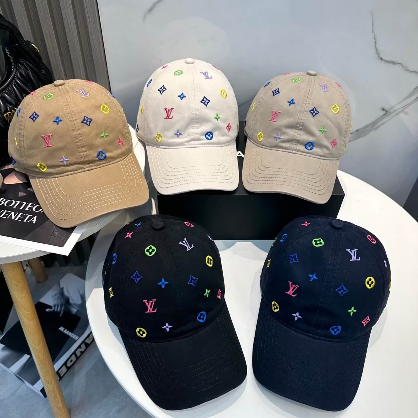 Colorful Embroidered Trendy Baseball Cap