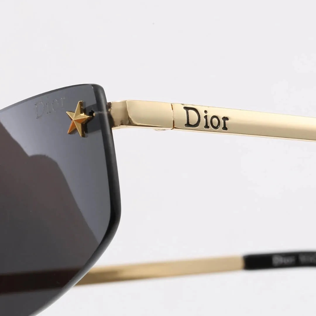 Rimless Star Decor Sunglasses