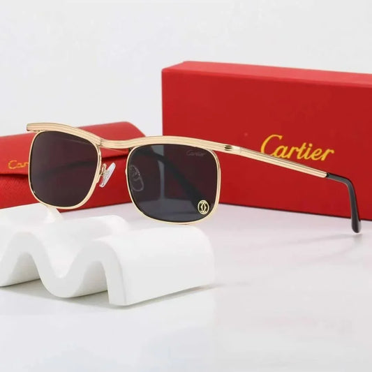 Semi-Rimless Browline Sunglasses