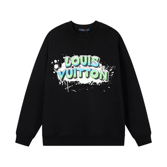 Graffiti Colorful Letter Print Sweatshirt