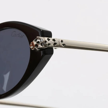 Vintage Panther Cat-Eye Sunglasses