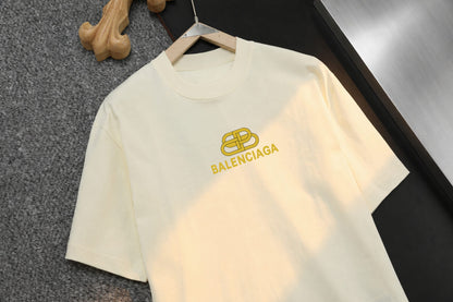 Classic Golden Logo Short‑Sleeve T-shirt