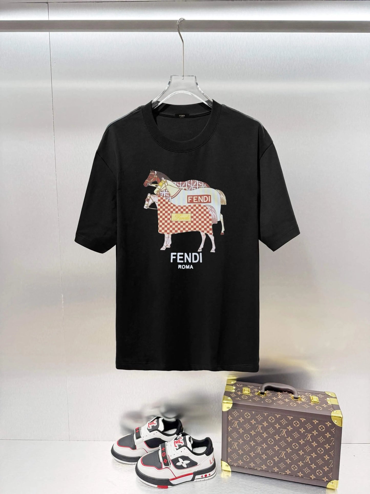 Creative Equestrian Print T-shirt
