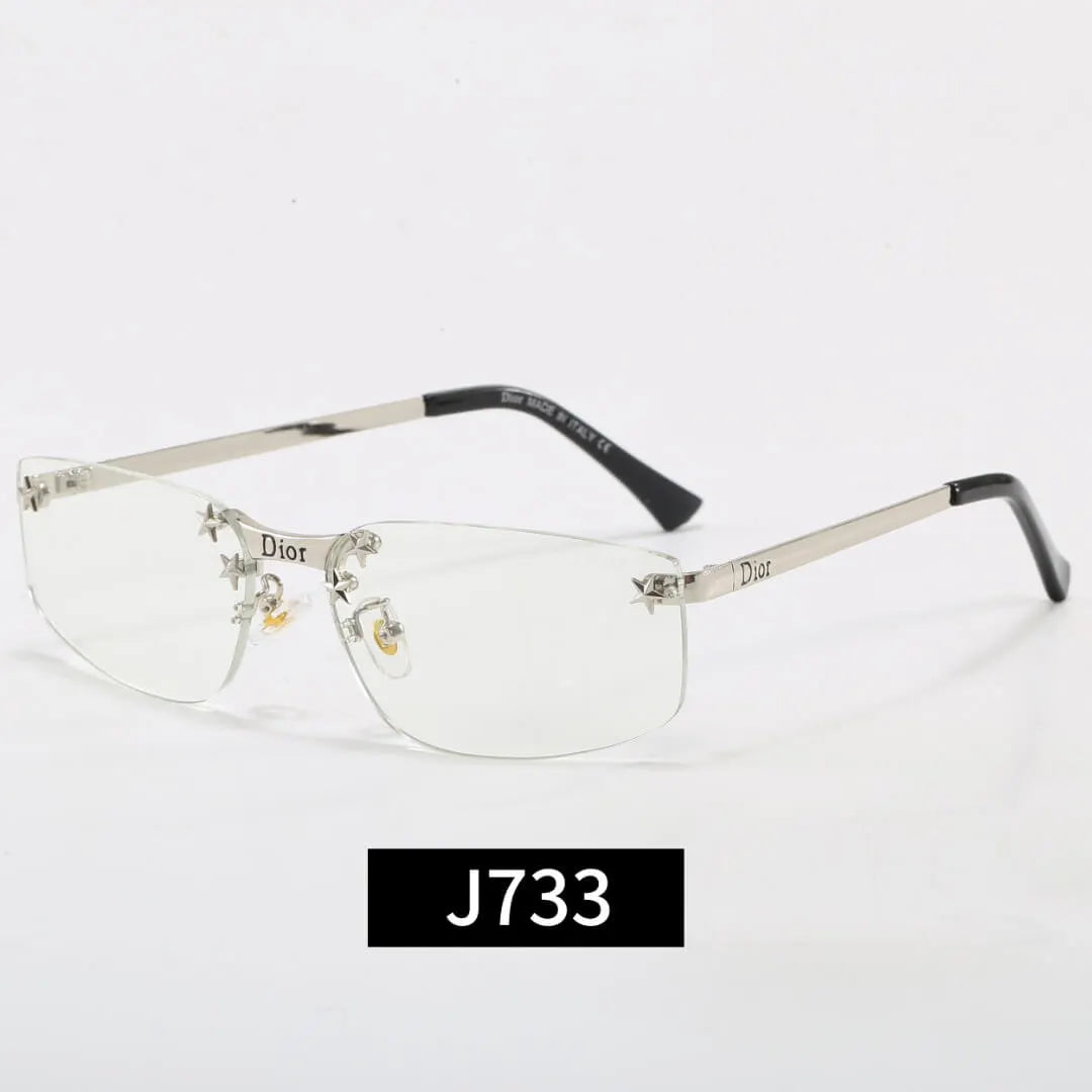 Rimless Star Decor Sunglasses