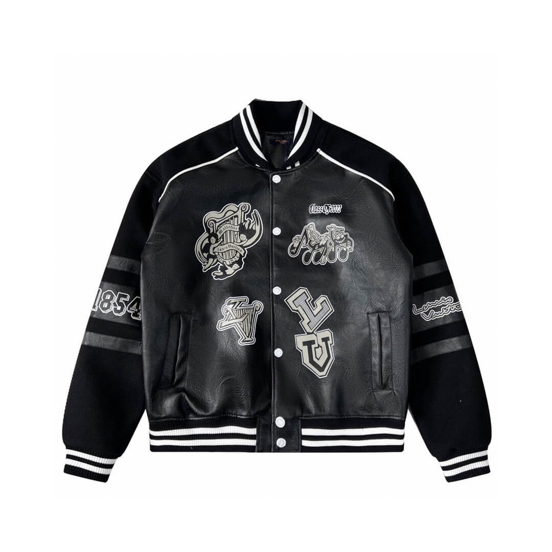 Leather Varsity Jacket
