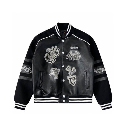 Leather Varsity Jacket