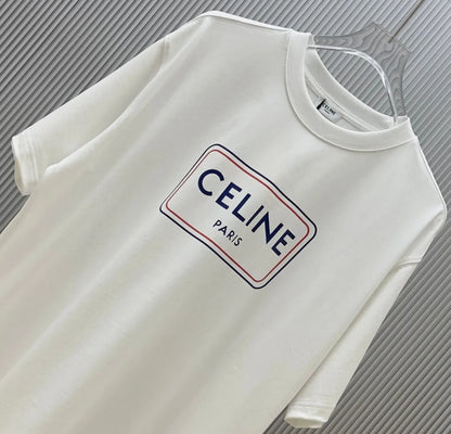 Square Frame Letter Print T‑Shirt