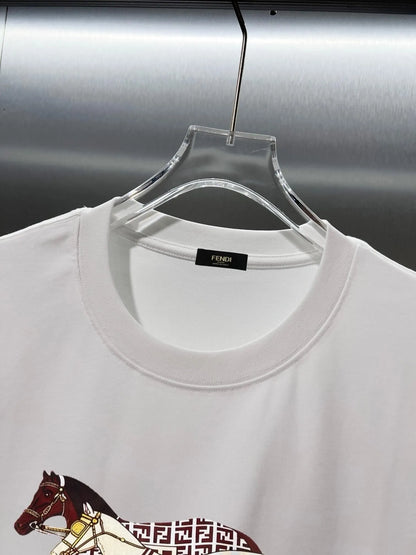 Creative Equestrian Print T-shirt