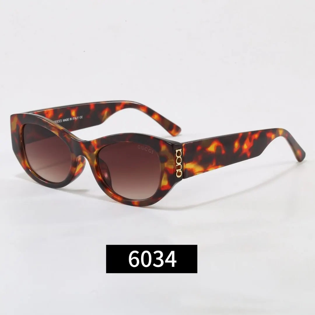 Cat-Eye Letter Logo Sunglasses
