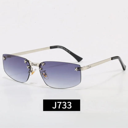 Rimless Star Decor Sunglasses