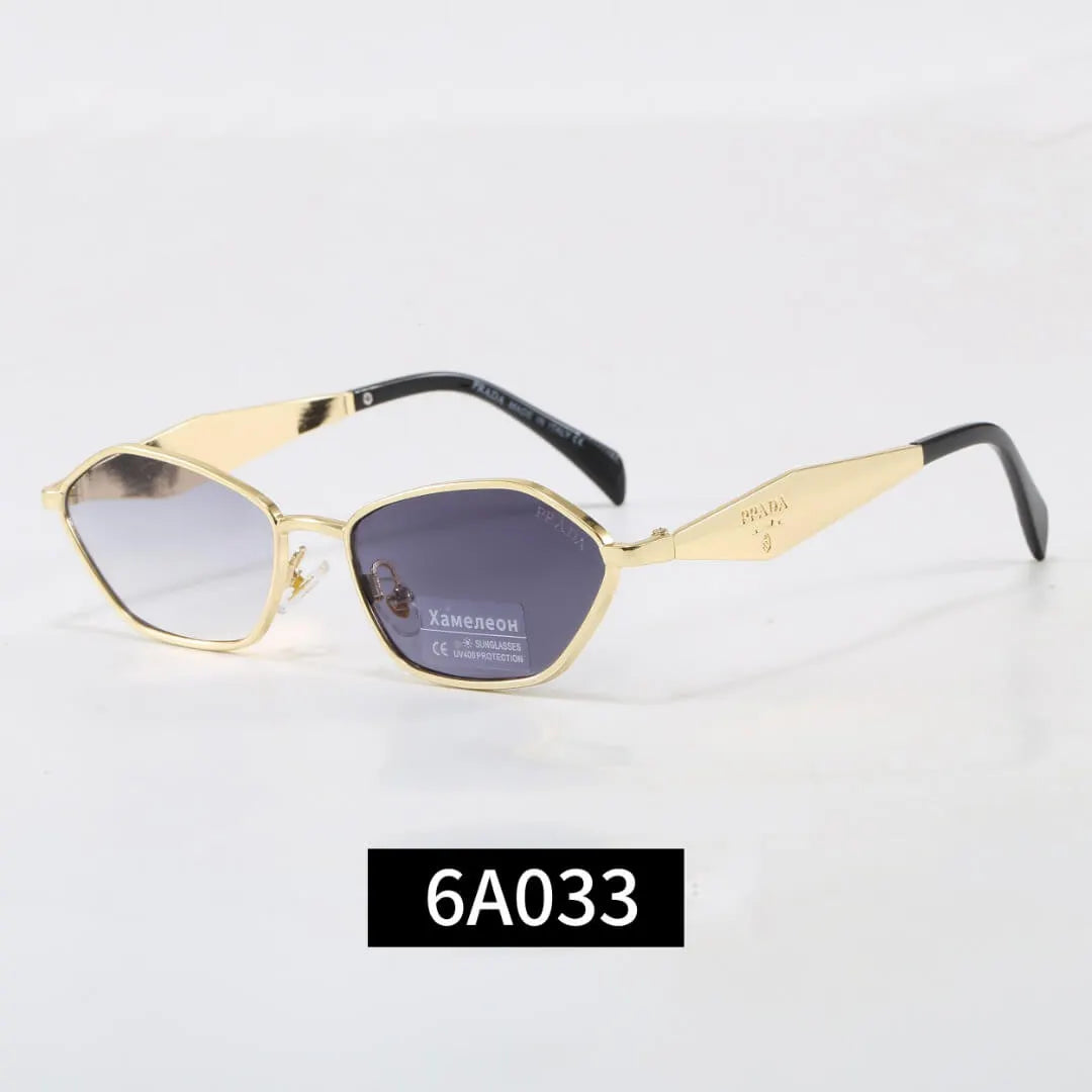 Hexagonal Metal Sunglasses