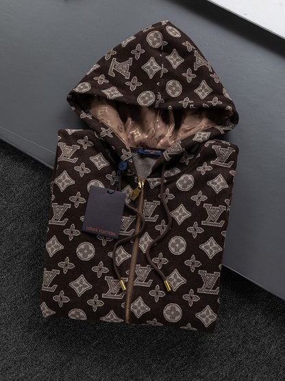 All-Over Print Runway-Style Jacket