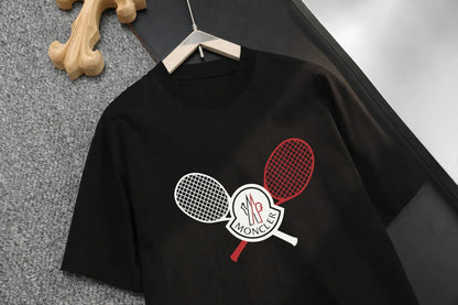 Sports Tennis Racket Graphic Casual T-Shirt