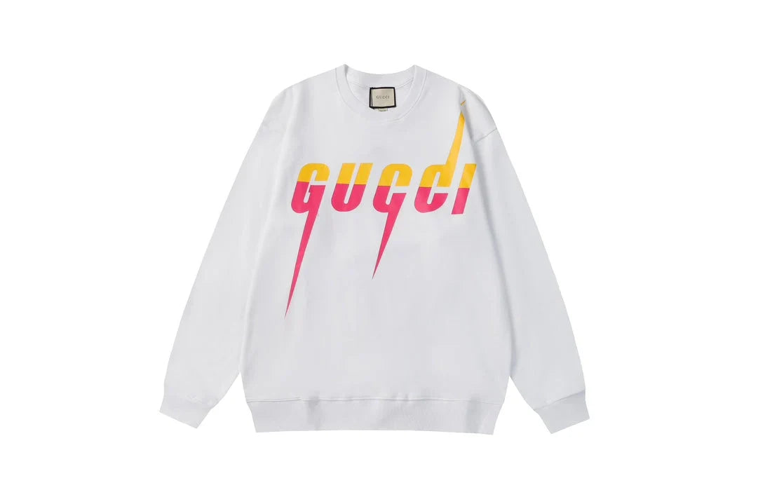 Colorful Gradient Bladed Letter Sweatshirt