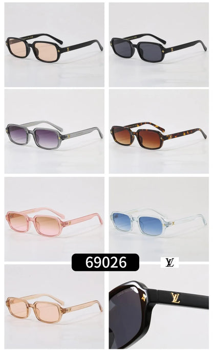 Vintage Narrow Rectangle Sunglasses