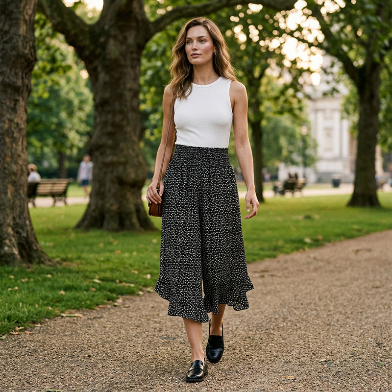 ⏳Time-Limited Special⏰Women’s Flowy High Waist Wide-Leg Pants – Slimming