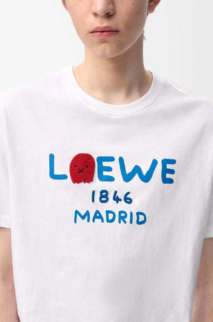 Blue Letter Print T‑Shirt