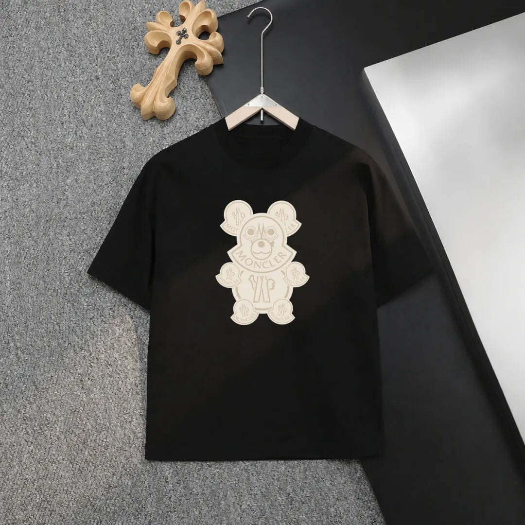 Cartoon Bear Graphic Crew Neck T-Shirt
