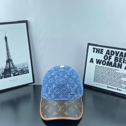 Denim Jacquard Two-Tone Baseball Cap