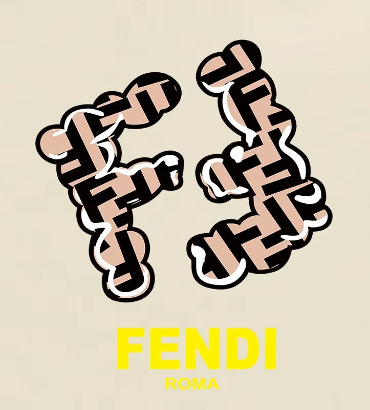 Creative Double F Print T-Shirt
