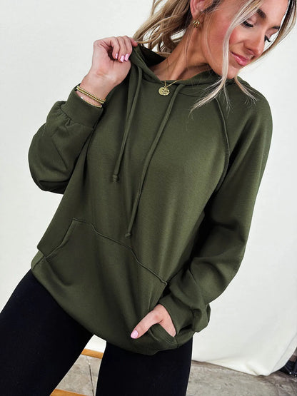 Drawstring Hooded Pullover