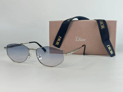 Thin Frame Irregular Rectangle Sunglasses