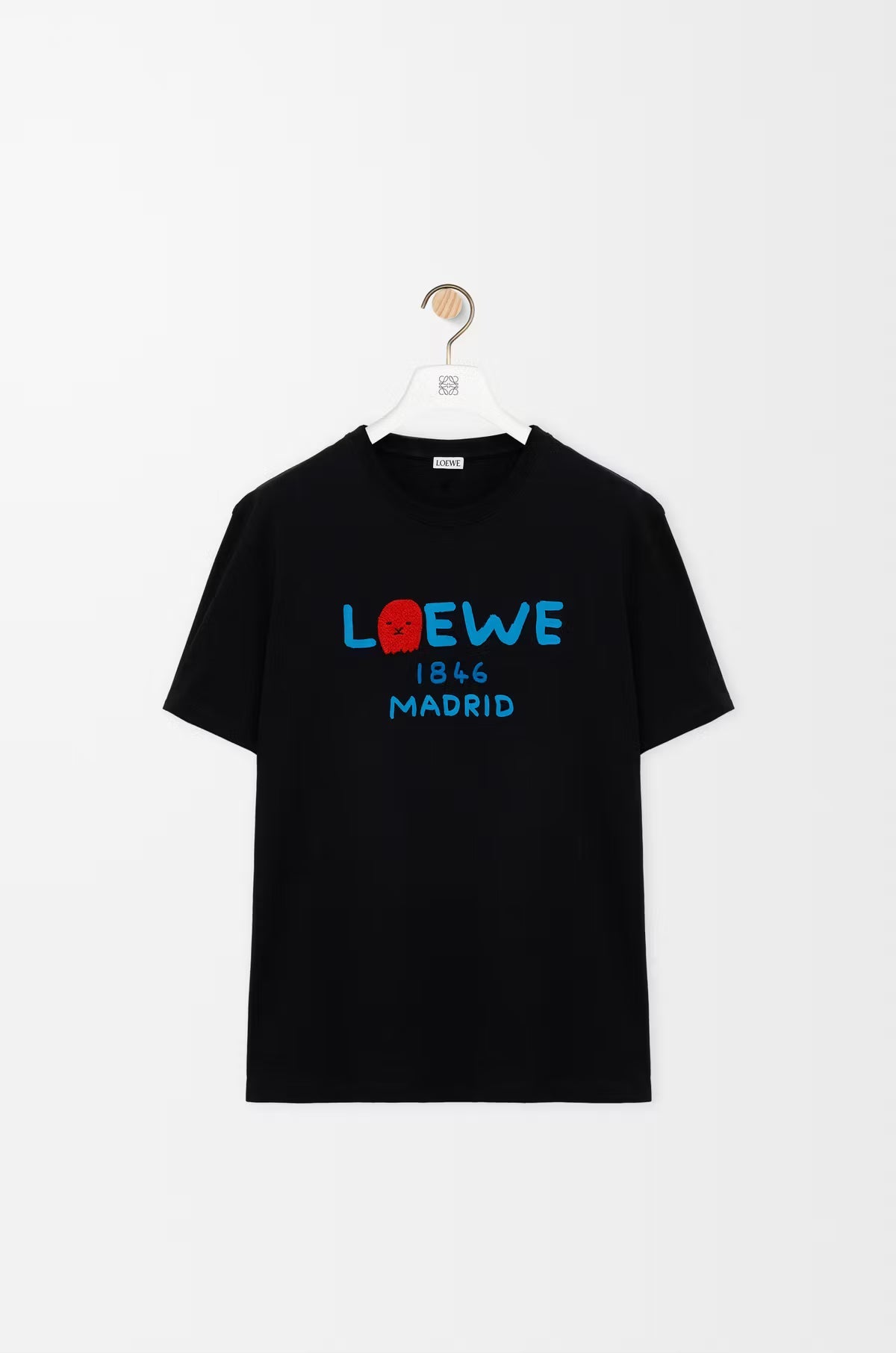 Blue Letter Print T‑Shirt