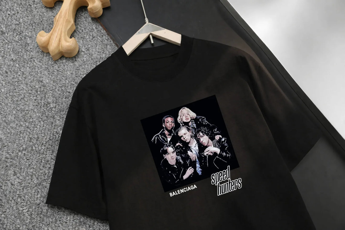 Portrait Poster Crew Neck T‑Shirt