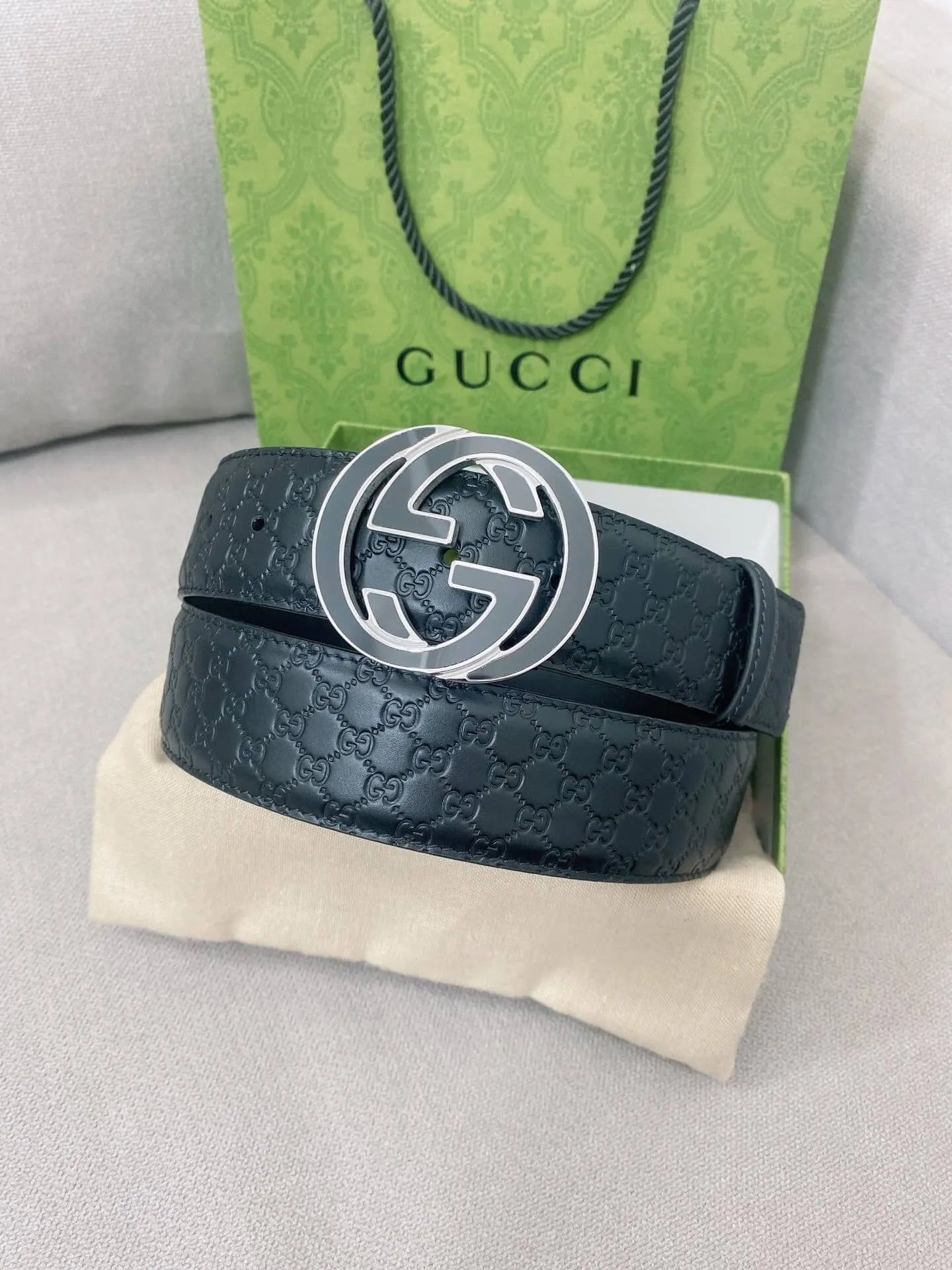 Double G All-Over Print Belt