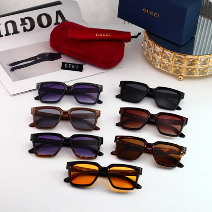 Clean Square Frame Sunglasses