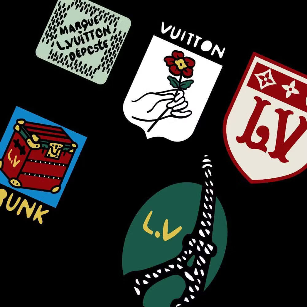 Badge Set Decor  Printing Sweatshirt