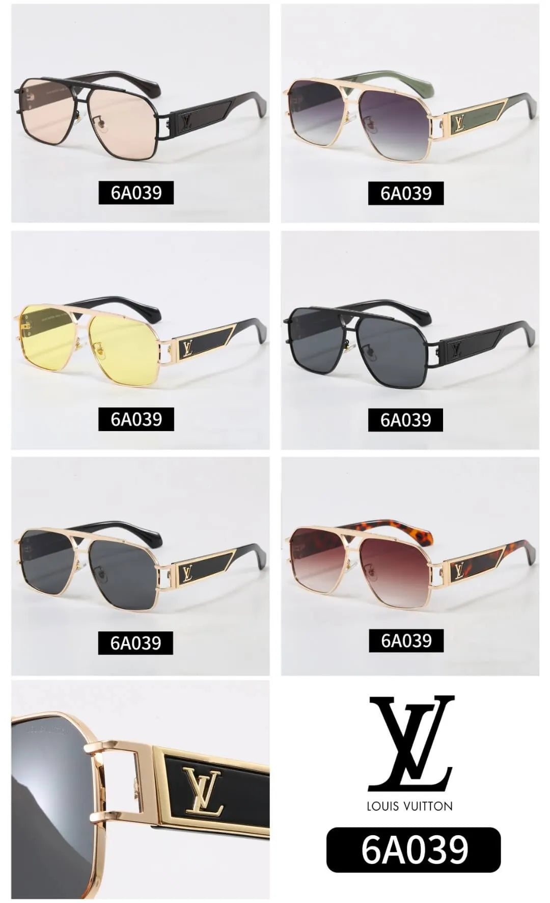 Double Bridge Pilot Sunglasses