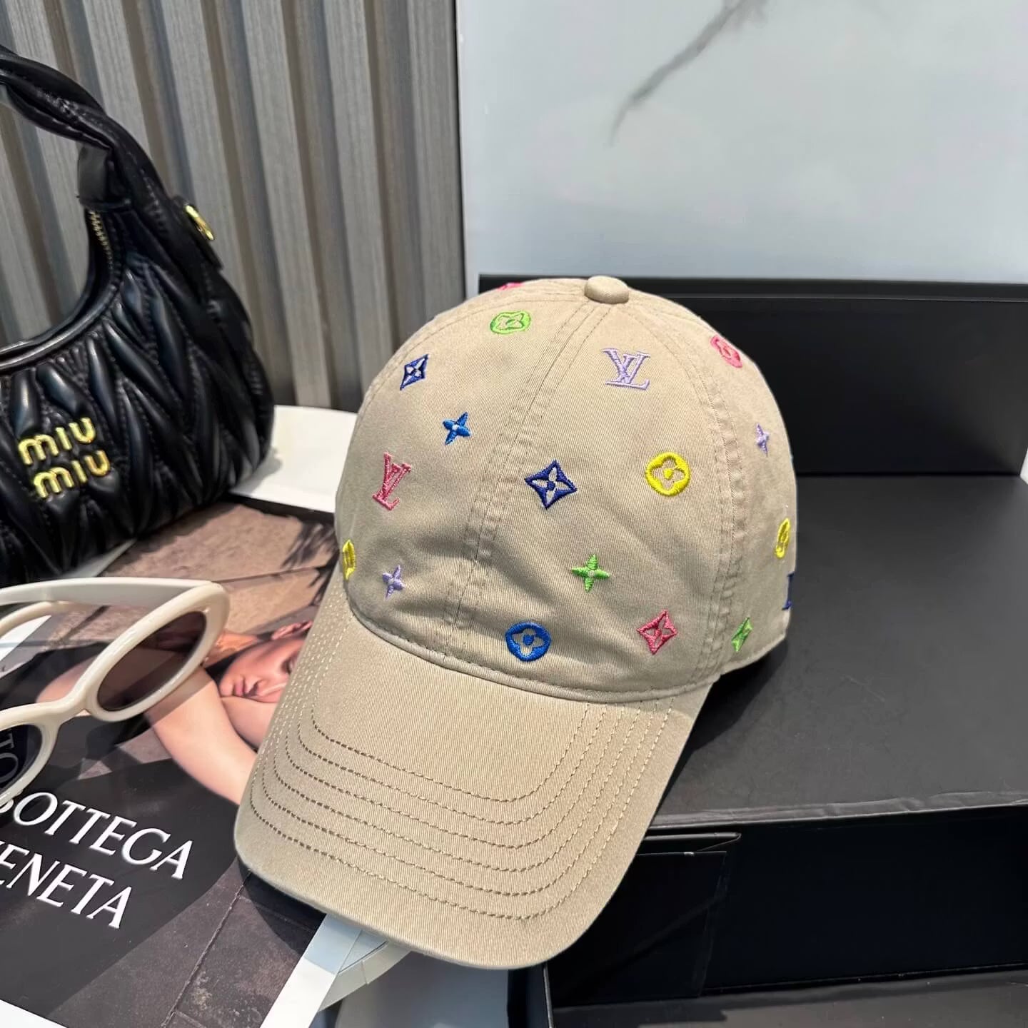 Colorful Embroidered Trendy Baseball Cap