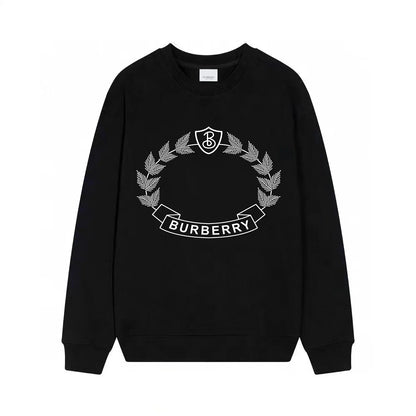 Oak Leaf Crest Print Sweatshirt