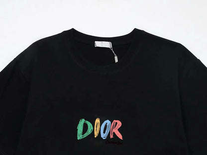 Colorful Graffiti Letter Print T-Shirt