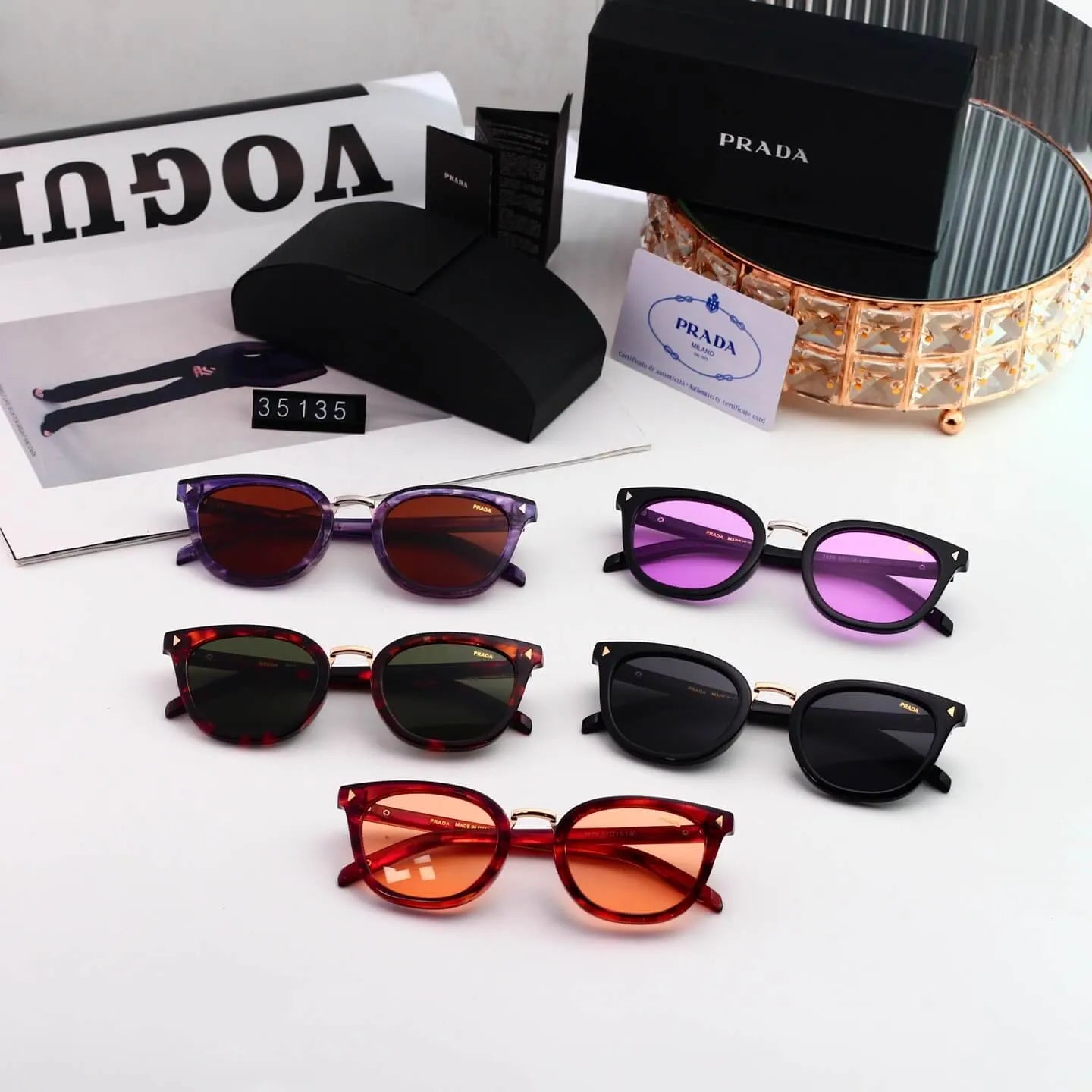 Classic Cat Eye Round Frame Sunglasses