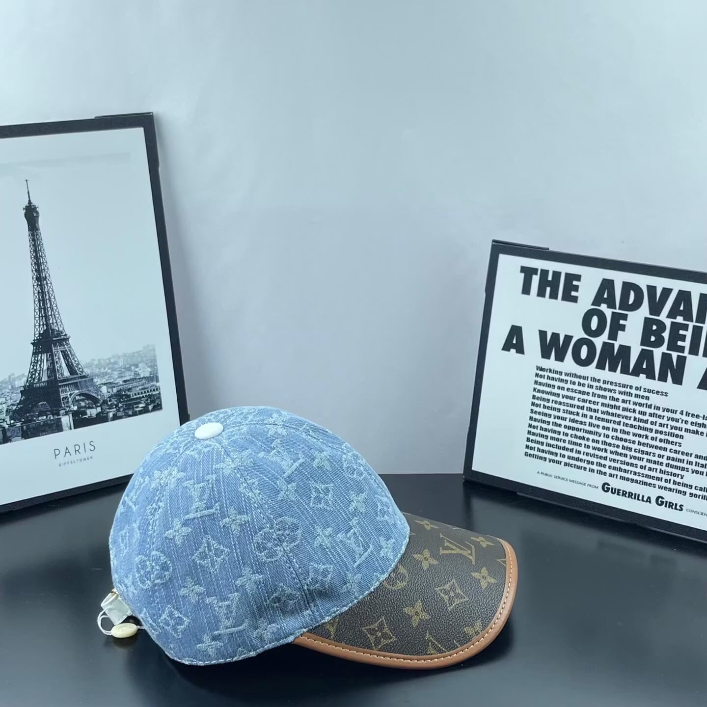 Denim Jacquard Two-Tone Baseball Cap