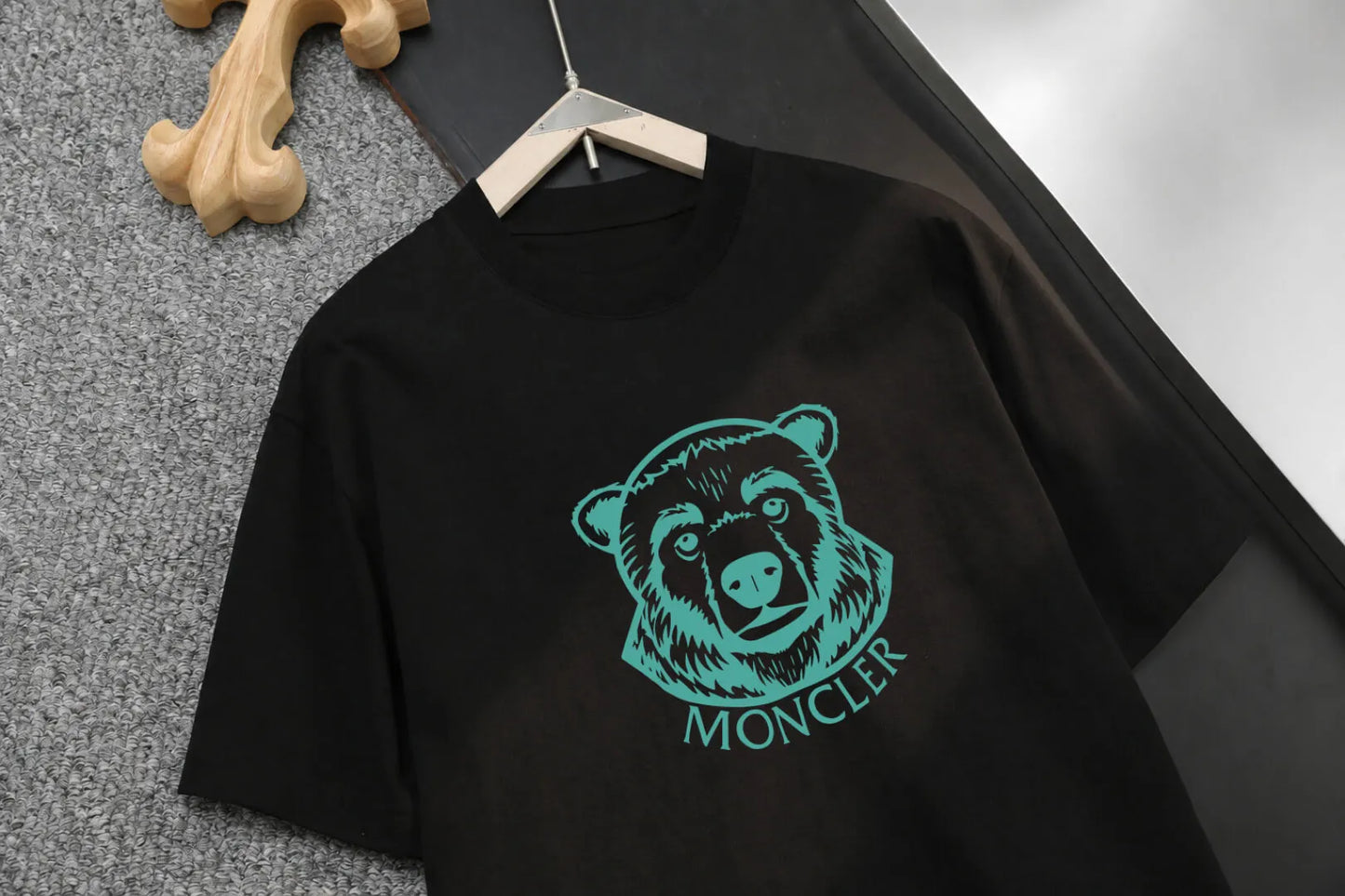 Bear Head Print T‑shirt