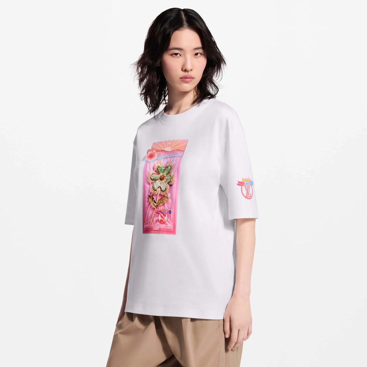 Floral Print T‑Shirt