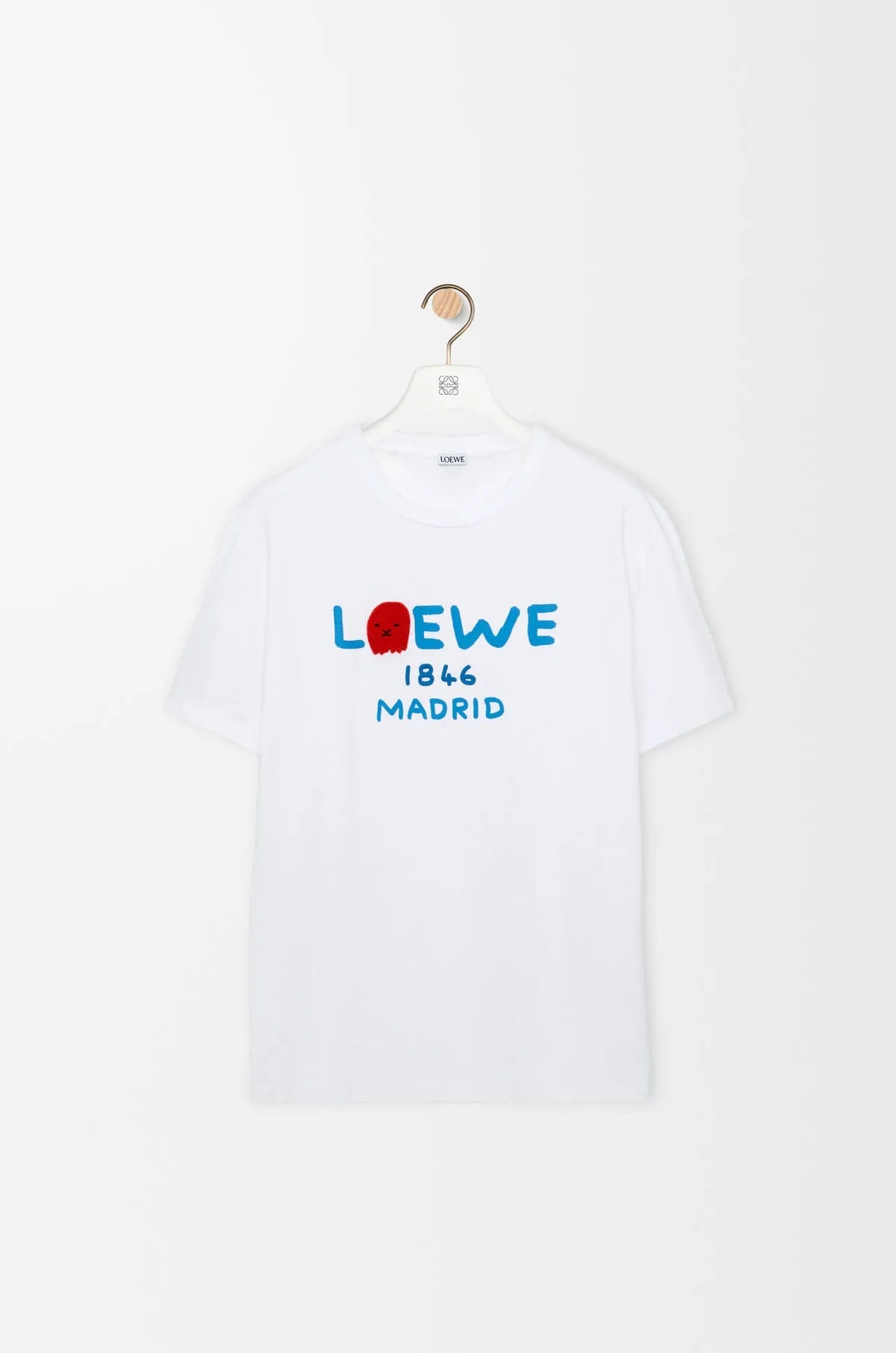 Blue Letter Print T‑Shirt