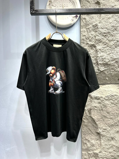 Bear Print T Shirt