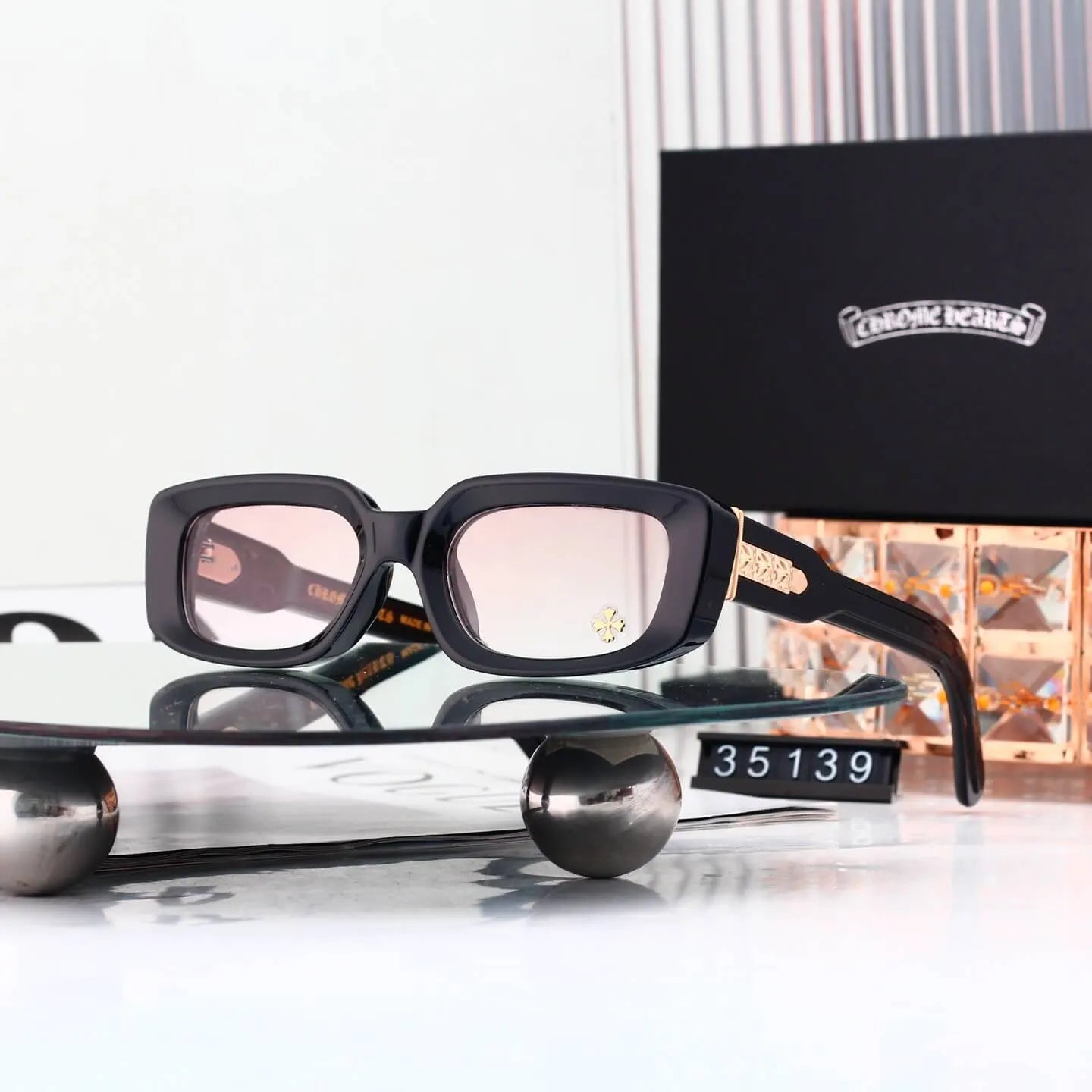 Retro Slim Rectangle Sunglasses