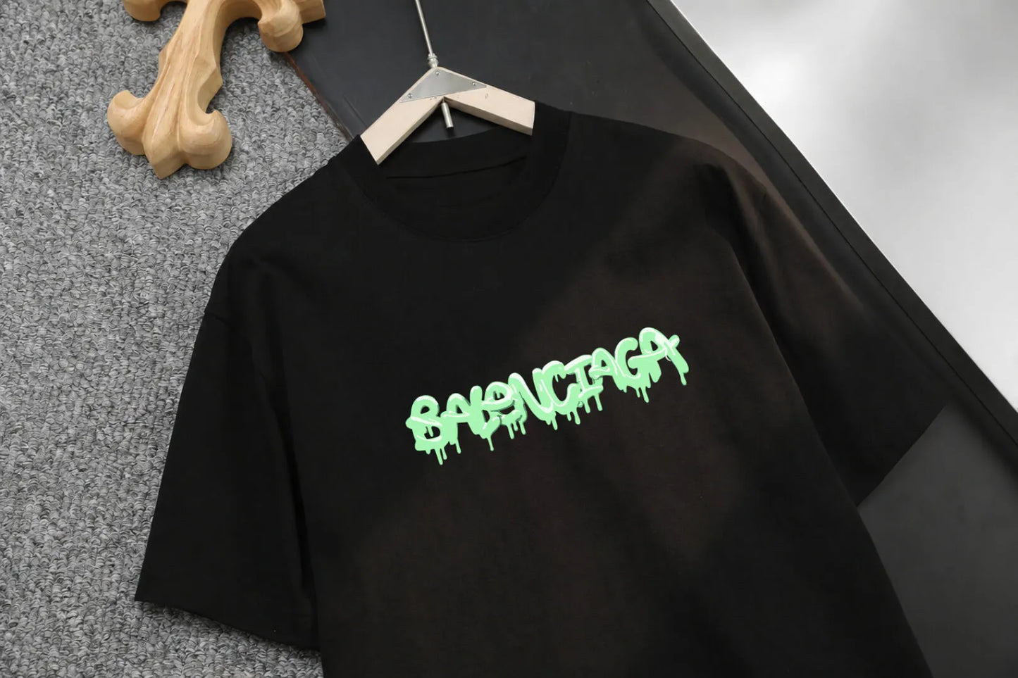 Graffiti Drip Letter Print T‑Shirt