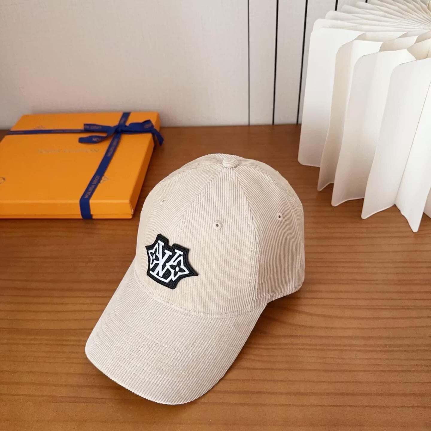 Vintage Corduroy Embroidered Logo Baseball Cap