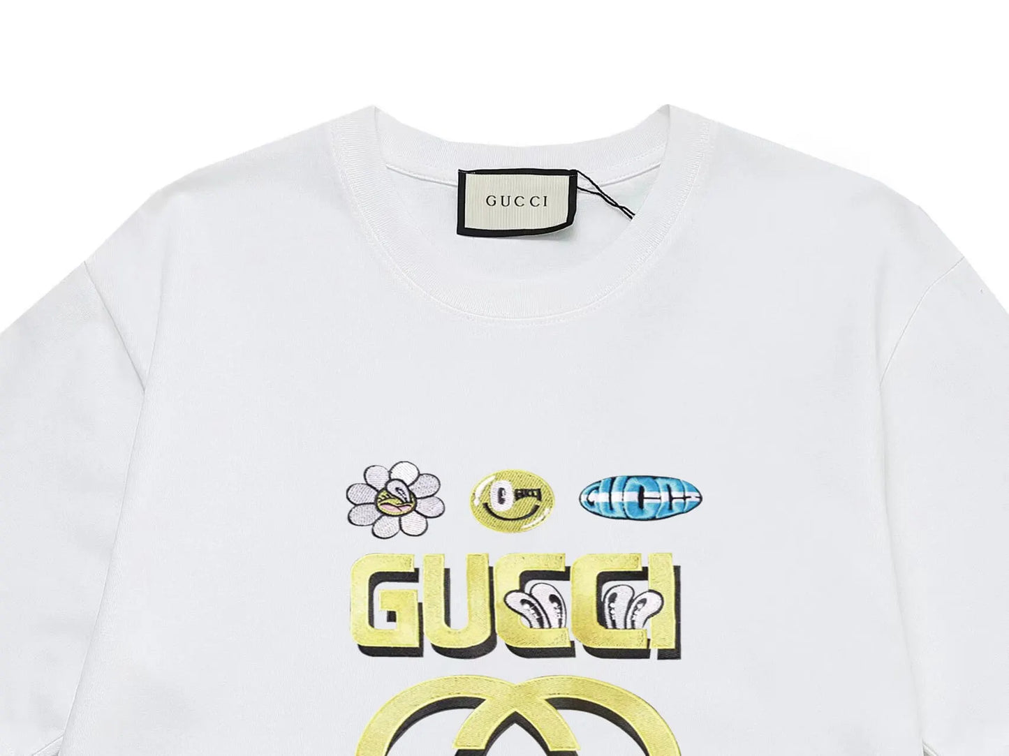 Creative Letter Shadow Print T-Shirt
