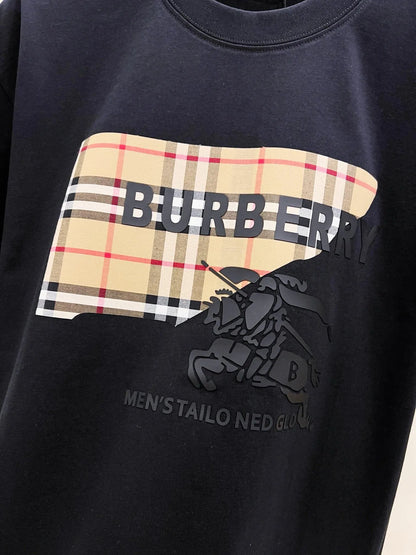 Classic Striped Horse Print T-Shirt