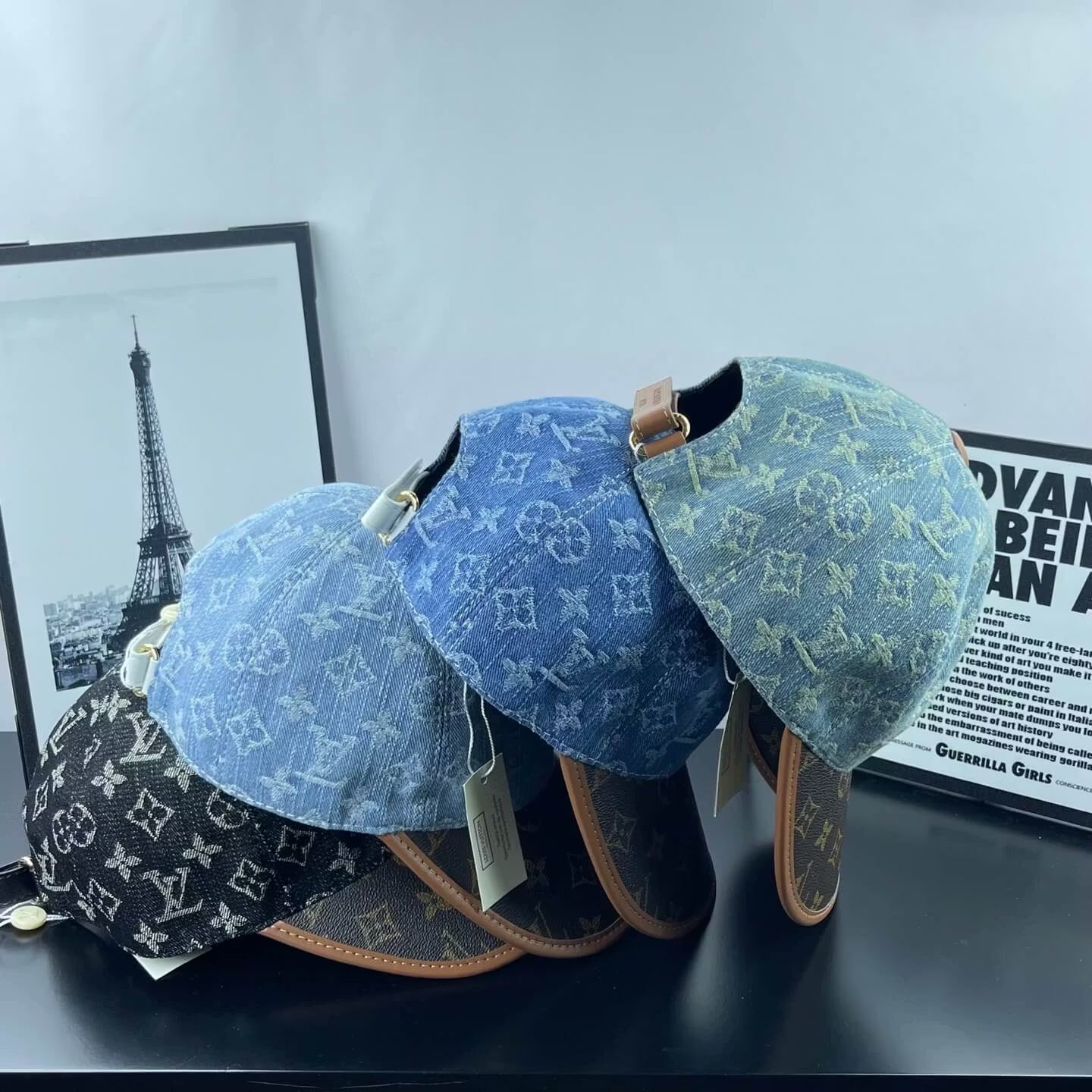 Denim Jacquard Two-Tone Baseball Cap