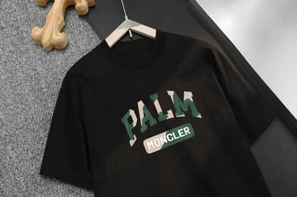 Dual‑Color Block Label Casual Loose T‑shirt