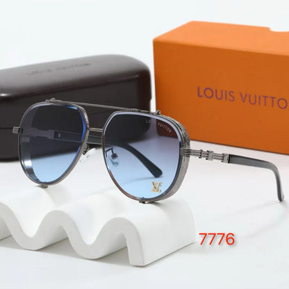 Thick Frame Aviator Sunglasses