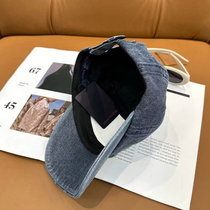 Distressed Denim Baseball Cap
